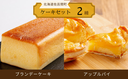 2種のケーキセット(ブランデーケーキ・アップルパイ) SRMJ048