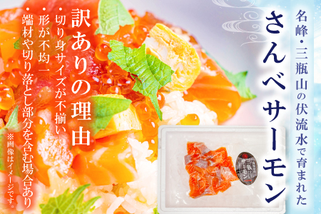 【訳あり】さんべサーモン切り落し 300g【サーモン 300g 切り落し サーモントラウト ニジマス サーモン さけ シャケ しゃけ sake 生食用 刺身 お刺身 刺し身 魚介類 海鮮 冷凍】