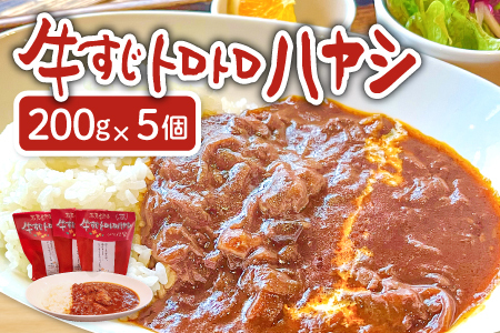 牛すじトロトロハヤシ 5個セット【ハヤシライス 5個 1食 200g レトルト食品 レトルトハヤシ レトルト 長期保存 すじ肉 牛肉 詰め合わせ セット 備蓄用 災害備蓄 島根県 大田市】