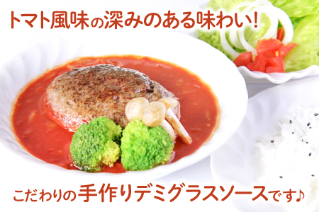 長期保存のできるおいしいハンバーグセット【レトルト ハンバーグ 180g 固形量 120g 8個 牛肉 豚肉 手作り デミソース 非常食 長期保存 島根県産 肉 100% 国産 大田市 贈答 ギフト】