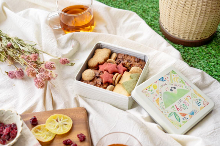 クッキー缶【クッキー 缶 洋菓子 焼菓子 焼き菓子 お菓子 おやつ てんさい糖 保存料不使用 着色料不使用 無添加 オリジナル クッキー缶 おうちカフェ 手土産 詰め合わせ ギフト 島根県 大田市】