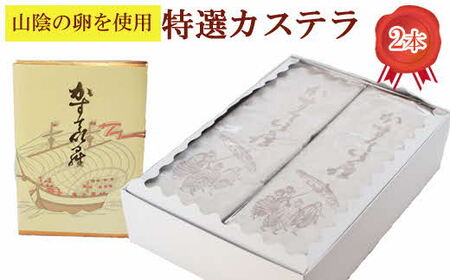 カステラ 2本【カステラ 甜菜糖使用 おやつ デザート お菓子 スイーツ 繊細 まろやか からだに優しい 人気 おもてなし 贈り物 ギフト 島根県 安来市】 4,200円