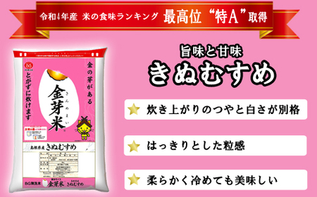 BG無洗米・金芽米きぬむすめ 2kg×6ヵ月 定期便 【毎月】 新米［令和6年産］計量カップ無し