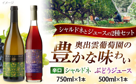 ワイン シャルドネ（白ワイン）・ぶどうジュースセット [AICS029]