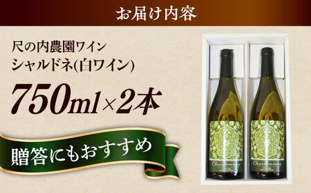 ワイン 尺の内農園ワイン シャルドネ 2本セット [AIBU003] ワイン