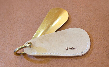 キーホルダー 鹿革靴べらキーホルダー＜完全受注生産＞[AIBF001] キーホルダー