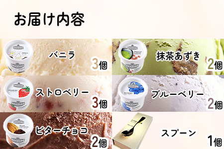 アイス ご当地アイス12個とアイス専用スプーン（ゴールド1本）の13点セット [AICN001] アイス