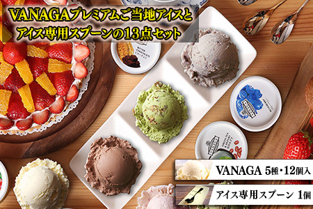 アイス ご当地アイス12個とアイス専用スプーン（シルバー1本）の13点セット [AICN002] アイス