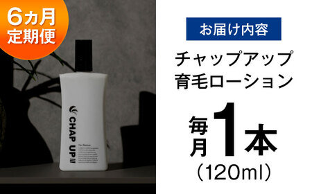 【全6回定期便】薬用育毛剤チャップアップ CHAP UP 毎月育毛剤120mL1本 | 育毛 育毛ローション 薄毛 薄毛対策 脱毛予防 発毛 発毛促進効果 男性 島根県雲南市/株式会社ソーシャルテック[AIDV004]