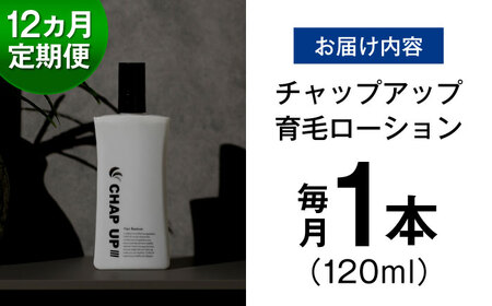 【全12回定期便】薬用育毛剤チャップアップ CHAP UP 毎月育毛剤120mL1本 | 育毛 育毛ローション 薄毛 薄毛対策 脱毛予防 発毛 発毛促進効果 島根県雲南市/株式会社ソーシャルテック[AIDV005]