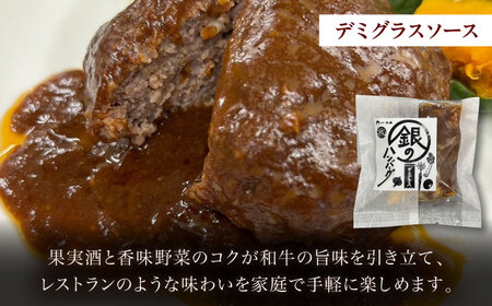 ハンバーグ 銀のハンバーグ 食べ比べセット 150g×4個（デミグラスソース×2・トマトソース×1・ゴルゴンゾーラチーズソース×1） [AIAT023] ハンバーグ