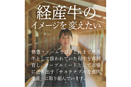 サステナブル和牛 熟 すき焼き・鉄板焼用（モモ/カタ/バラ/ロース） 500g