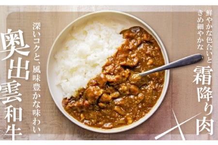 奥出雲和牛カレー5個【カレー レトルト 中辛 奥出雲和牛 黒毛和牛 和牛 牛肉 国産 便利 時短調理 ビーフカレー レトルトカレー 5箱 セット レンジ 湯煎 保存食 備蓄 非常食 常温 贈答 贈り物 プレゼント ギフト】
