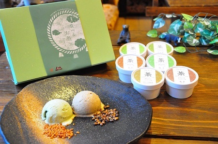 出雲「食べるお茶」アイス（６個）【Ａ-22 アイスクリーム ギフト アイス 贈答 詰め合わせ ミルク低温殺菌生乳 スイーツ お茶 】