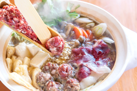 イノシシ鍋(山椒つくね入り) 約750g