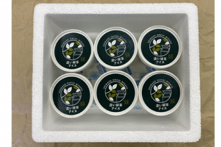 濃い緑茶アイス 6個入り