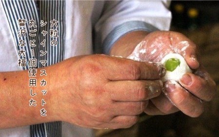 【先行予約】和菓子職人がつくるシャインマスカット大福6コ入　2パック 9月よりお届け 