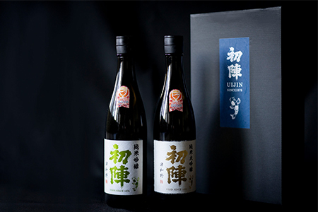 【最高金賞受賞セット】人気地酒『初陣 純米大吟醸』+『初陣 純米吟醸』(各720ml)【1473109】