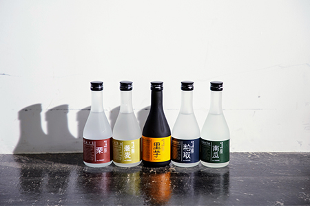 【エコロジー焼酎・飲み比べ】里芋・栗・かぼちゃ・そば・粕取りの焼酎5種セット【1214810】