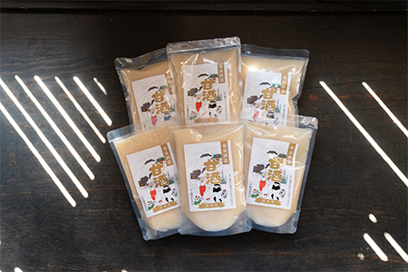 【天然醸造】老舗蔵元が大吟醸の酒粕だけでつくった甘酒280g×6袋〈プレーン〉【1231457】