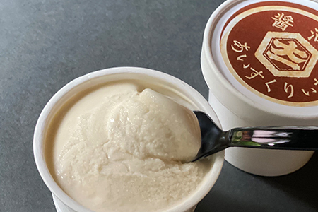 【ふるさと納税オリジナル返礼品】大仲屋本店のこだわり＆人気の醤油アイス×地酒アイス12個セット【配送不可地域：離島】【1432001】