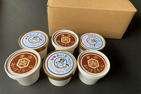 【ふるさと納税オリジナル返礼品】大仲屋本店のこだわり＆人気の醤油アイス×地酒アイス6個セット【配送不可地域：離島】【1432002】