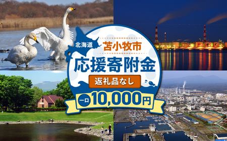 北海道 苫小牧市 応援寄附金 （ 返礼品なし ） 10,000円 T000-001-03 寄附 寄付 寄附金 寄付金 応援寄付金 雇用環境の整備 子育て環境の整備 移住促進 住みやすい環境の整備 ふるさと納税 おすすめ ランキング プレゼント ギフト