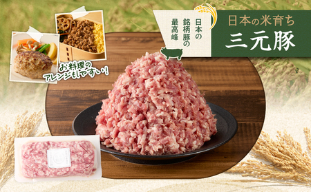 【 平田牧場 】 三元豚 ひき肉 600g T036-017 肉 お肉 にく 豚 豚肉 ブタ ぶた 挽肉 ハンバーグ 黒豚 バークシャー種 特別品種 便利 パック おかず 夕食 美味しい おいしい ジューシー ふるさと納税 北海道 苫小牧市 おすすめ ランキング プレゼント ギフト