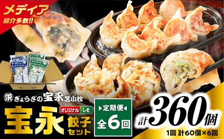 【 全6回定期便（毎月）】ぎょうざ の 宝永 しそ餃子セット（ 宝永餃子 15個入×2袋＆ しそ餃子 15個入×2袋 ）合計1.5kg T004-T04-04 惣菜 総菜 ギョウザ 餃子 