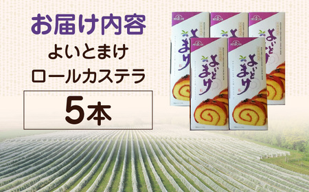 【 よいとまけ 5本 】 T044-005 カステラ ハスカップ 菓子 ジャム ロールカステラ 和菓子 スイーツ ご当地スイーツ お土産 よいとまけ 看板商品 やみつき 北海道 三星 ふるさと納税 苫小牧市 おすすめ ランキング プレゼント ギフト