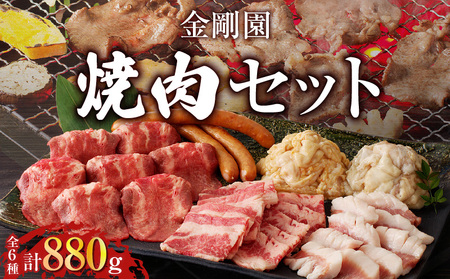 金剛園 焼肉セット　T054-002 焼肉 セット 肉 牛 豚 BBQ バーベキュー カルビ 豚トロ ホルモン 直腸 タン塩 ウインナー つけだれ もみだれ タレ付き 冷凍 小分け 保存 お取り寄せ 肉 お肉 おかず 惣菜 味付き 苫小牧市 苫小牧 北海道 送料無料