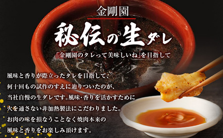 金剛園 焼肉セット　T054-002 焼肉 セット 肉 牛 豚 BBQ バーベキュー カルビ 豚トロ ホルモン 直腸 タン塩 ウインナー つけだれ もみだれ タレ付き 冷凍 小分け 保存 お取り寄せ 肉 お肉 おかず 惣菜 味付き 苫小牧市 苫小牧 北海道 送料無料