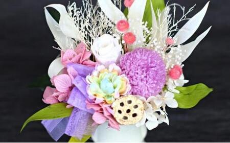 プリザーブドフラワー 仏花 なないろ