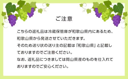 ぶどう［2025年先行予約］シャインマスカット 2房～3房（1.2kg以上）岡山県産