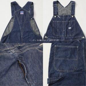 デニム オーバーオール サロペット インディゴカラー　Mサイズ [BET-12-970] | デニム