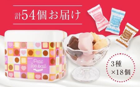 オハヨー乳業 プチアイスボール 10ml×54個 アイスクリーム