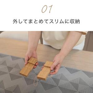 【ウォールナット】コンパクトに収納できる 木製鍋敷き プラス型 天然木  13.5cm  スリム テーブルマット ハンドメイド ナチュラル トリベット コースター キッチン用品 kitoen（木と縁）