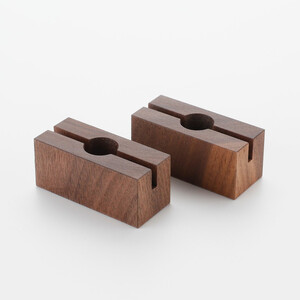 木製ブロック カード・はがき立て 2個セット