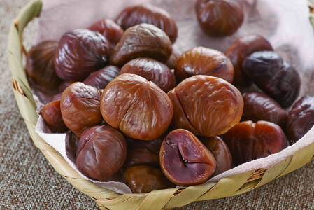 有機栽培焼皮無天津甘栗 80g×12袋