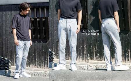 【ユニセックス仕様】TOP染めグレーストレッチデニム・ガーメント撥水・スリムテーパードパンツ(サイズ36)【ユニセックス デニム ジーンズ ズボン パンツ ストレッチ ストレッチデニム スリムテーパードパンツ ストレッチテーパード・ジーンズ 岡山県 倉敷市 おすすめ 人気】