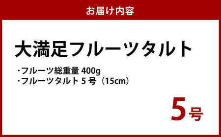 大満足フルーツタルト5号【ケーキ タルト フルーツ スイーツ フルーツタルト 人気スイーツ 人気タルト 岡山県 倉敷市 おすすめ 人気】