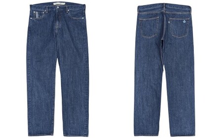【32インチ】【限定モデル】児島産 オリジナルセルビッチデニム使用 BLUESAKURA ストレートジーンズ／BLUE ジーンズ ズボン デニム デニムパンツ 岡山県 倉敷市