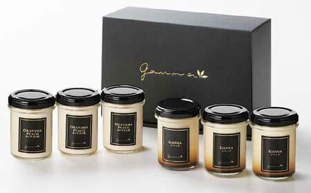 岡山県産 フルーツプリン と 人気 プリンセット 2種 6個 セット （合計約540g） （ジャンナプリン ・ おかやま白桃プリン） ぷりん プリン 星の里たまご 食べ比べ スイーツ デザート 卵 洋菓子 菓子 お菓子 フルーツ 白桃 桃 岡山県 倉敷市 冷凍