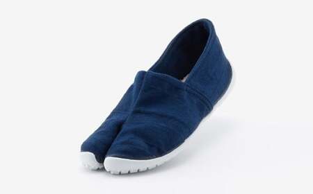 足袋型シューズ『たびりら』カラー：凪【22.5cm】【倉敷市産 国産 靴 くつ シューズ 足袋型コンフォートシューズ 足袋シューズ 足袋 軽い 綿100％ 岡山県 倉敷市 おすすめ 人気】