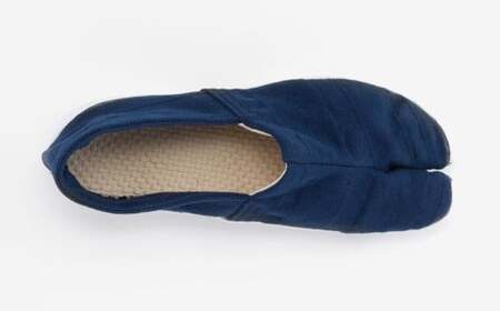 足袋型シューズ『たびりら』カラー:凪【23.0cm】【倉敷市産 国産 靴 くつ シューズ 足袋型コンフォートシューズ 足袋シューズ 足袋 軽い 綿100% 岡山県 倉敷市 おすすめ 人気】