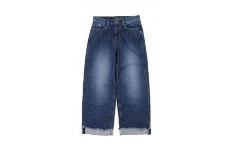 ふるさと納税 服 女 岡山県 倉敷市  SIZE:0 T-ASSACレディースジーンズ「WIDE／INDIGO」（ワイド） T-ASSAC シーンズ スキニー ジーパン 児島デニム デニム 衣… SIZE:0】T-ASSACレディースジーンズ「WIDE／LIGHT INDIGO