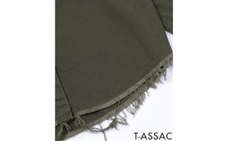 【SIZE:FREE】T-ASSACレディースミリタリーシャツ「MILITARY SH / OLIVE DRAB」