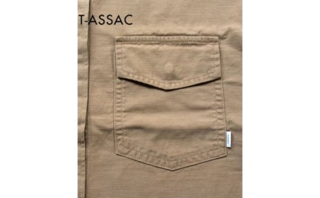 SIZE:FREE】T-ASSACレディースミリタリーシャツ「MILITARY SH / BEIGE