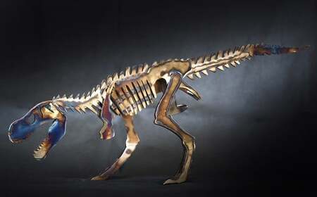 恐竜　鉄製アート　大きい　オブジェ　ティラノサウルス　レトロ 恐竜 鉄製アート 大きい オブジェ ティラノサウルス レトロ