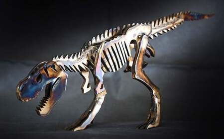 恐竜 鉄製 オブジェ ティラノサウルス M model【恐竜 オブジェ